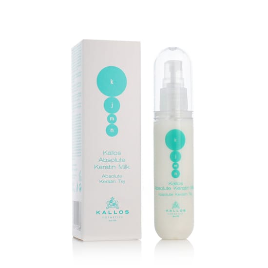 Kallos hair milk serum bottle with keratin and milk protein