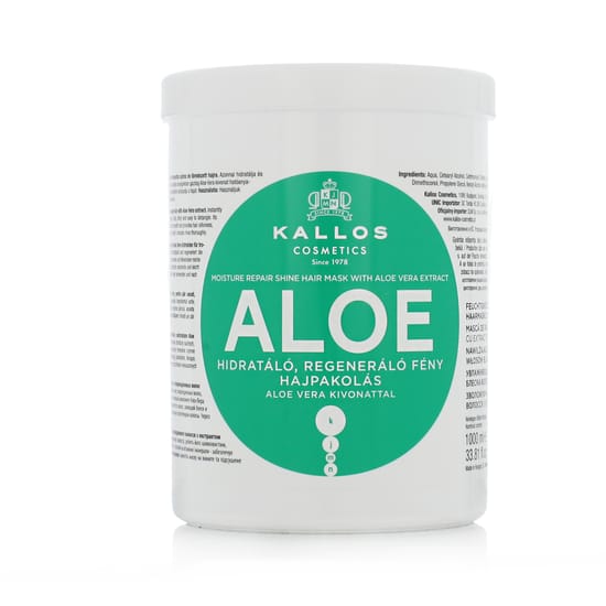 Увлажняющая маска для волос Kallos Aloe Vera Moisture Repair Shine в банке
