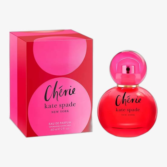 Оригинальная упаковка парфюма Kate Spade Chérie Бутылка Kate Spade Chérie Eau De Parfum крупным планом
