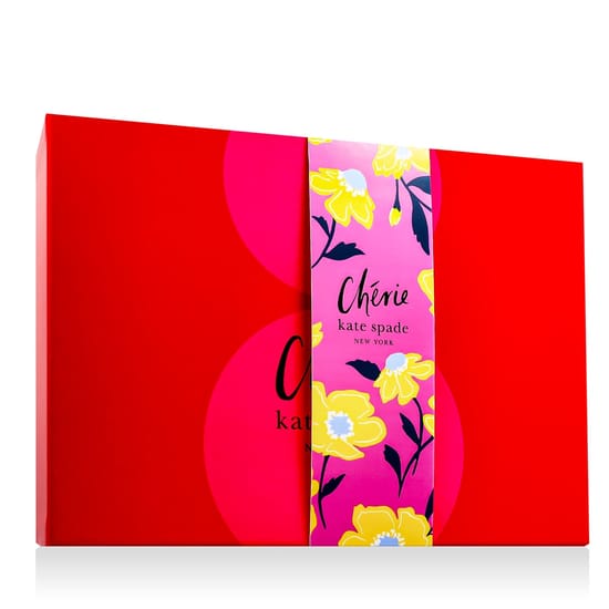 Набор Kate Spade Chérie с 100 мл EDP, мини 7,5 мл и лосьоном 100 мл Kate Spade Chérie EDP 100 мл, мини-версия 7,5 мл, лосьон для тела 100 мл