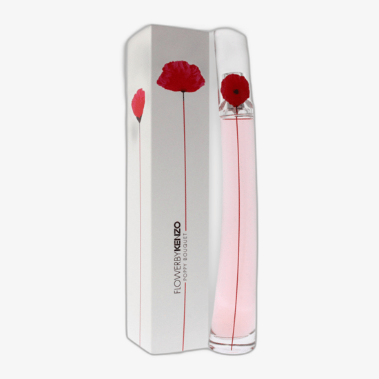 Close-up of Kenzo Flower by Kenzo Poppy Bouquet perfume bottle