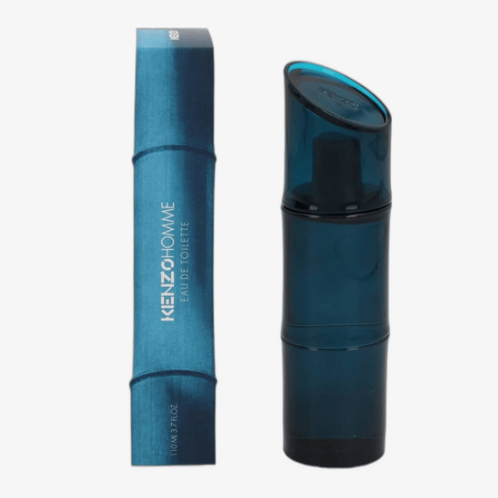 Kenzo Homme EDT bottle without outer packaging, minimalist style fragrance flacon, woody marine unisex scent