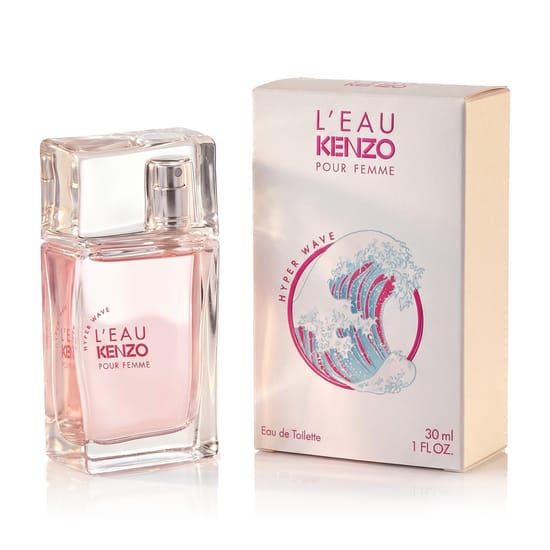Бутылка Kenzo L'Eau Kenzo Pour Femme Hyper Wave EDT крупным планом