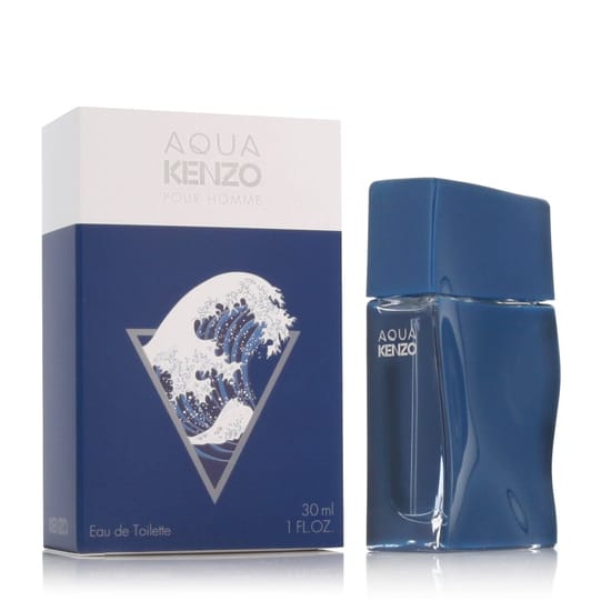 Original packaging of Kenzo Aqua Kenzo pour Homme EDT Bottle of Kenzo Aqua Kenzo pour Homme EDT with vibrant design