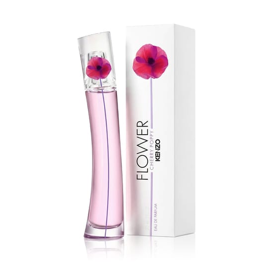 Бутылка Kenzo Flower By Kenzo Cherry Poppy EDP крупным планом