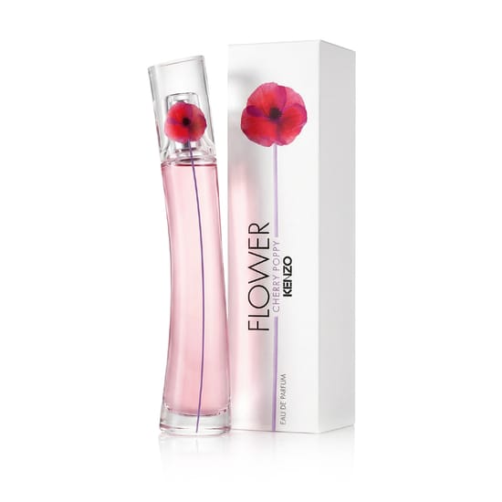 Бутылка Kenzo Flower By Kenzo Cherry Poppy EDP крупным планом