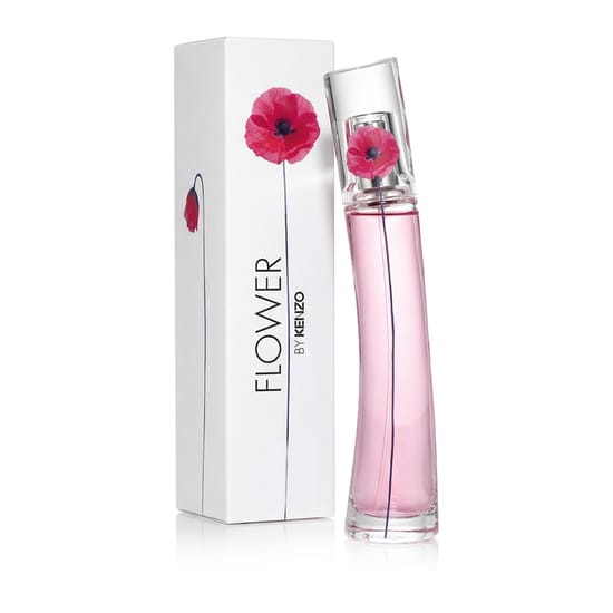 Бутылка Kenzo Flower By Kenzo Cherry Poppy EDP крупным планом