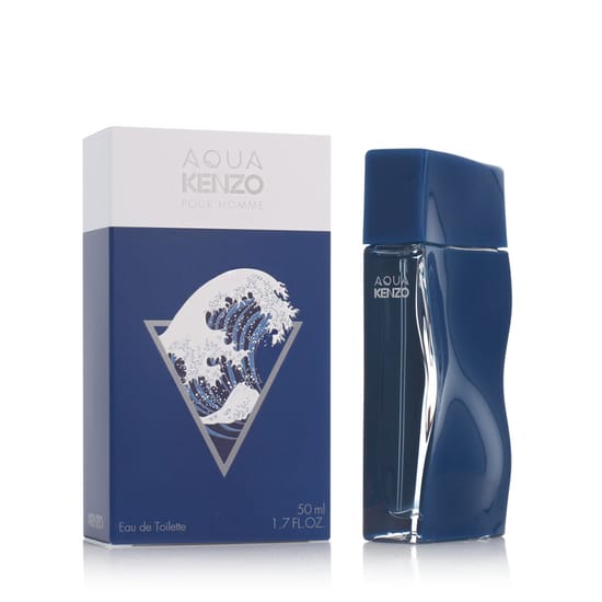 Original packaging of Kenzo Aqua Kenzo pour Homme EDT Bottle of Kenzo Aqua Kenzo pour Homme EDT with vibrant design