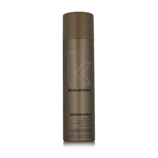 Бутылка сильного фиксирующего спрея Kevin Murphy Session Spray крупным планом