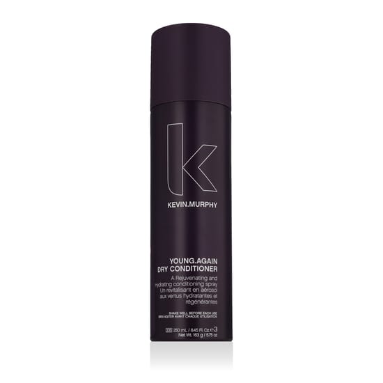 Bottle of Kevin Murphy Young.Again Dry Conditioner on a white background