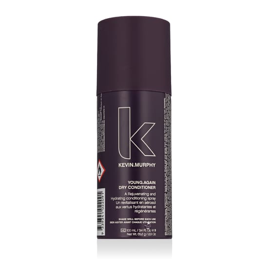 Bottle of Kevin Murphy Young.Again Dry Conditioner on a white background