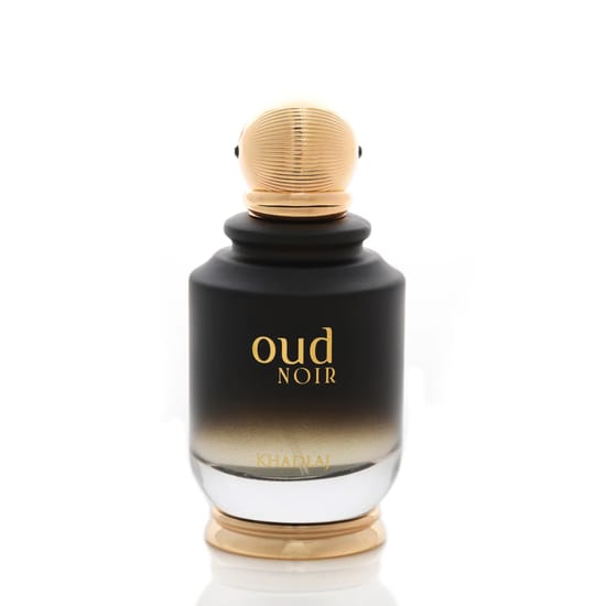 Элегантный флакон Khadlaj Oud Noir EDP крупным планом