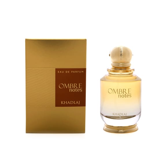Khadlaj Ombre Notes EDP bottle showcasing minimalist design