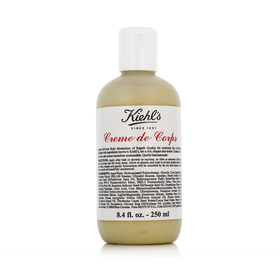 Kiehl's Creme De Corps luxurious body lotion packaging Hydrating Kiehl's Creme De Corps body lotion bottle