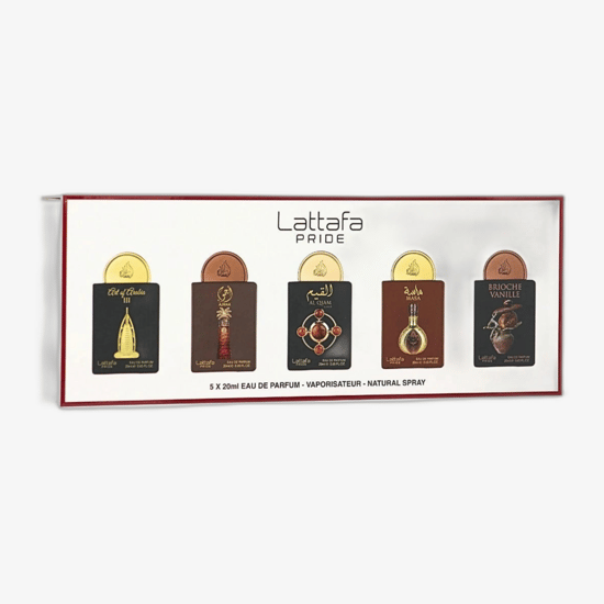 Коллекция Lattafa Gift Set Box 04 EDP в красивой презентации Lattafa Gift Set Box 04 EDP 5 x 20 мл в элегантной упаковке