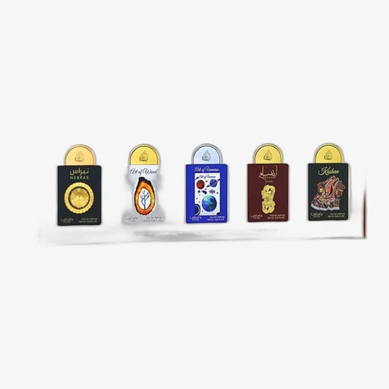 Lattafa Gift Set Collection 03 EDP premium fragrance gift box Lattafa Gift Set Collection 03 EDP bottles displayed in a refined arrangement