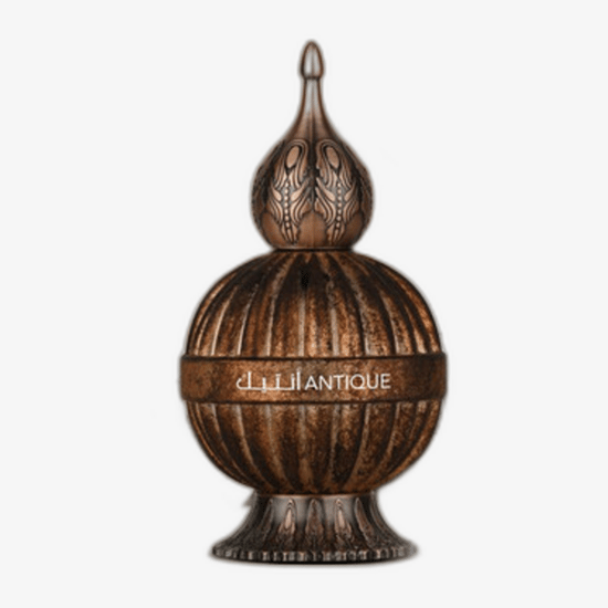 Бутылка Lattafa Niche Emarati Antique EDP вблизи