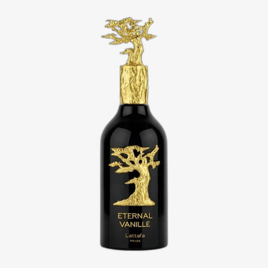 Bottle of Lattafa Pride Eternal Vanille EDP up close