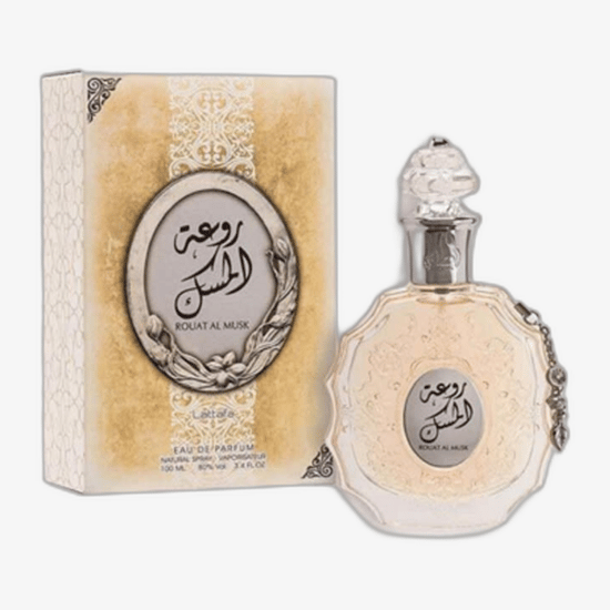 Unpacked bottle of Lattafa Rouat Al Musk EDP