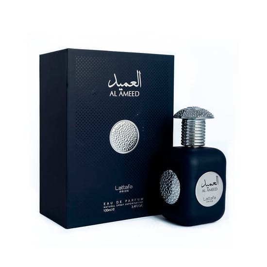 Elegant bottle of lattafa pride al ameed edp