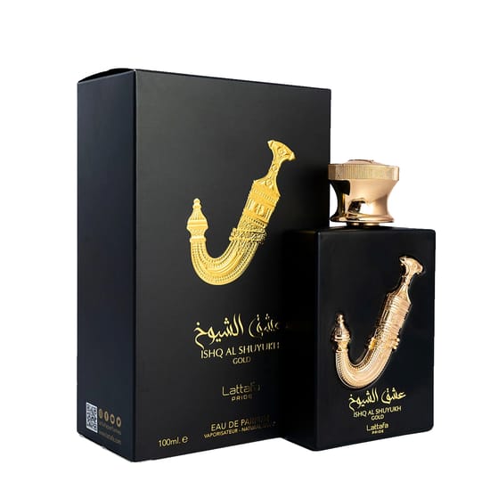 Lattafa pride ishq al shuyukh gold edp bottle