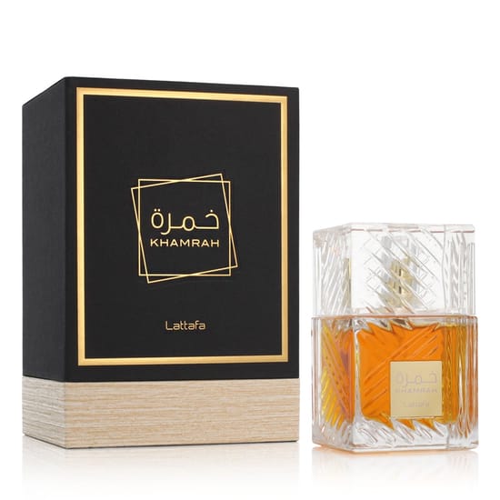 Флакон Lattafa Khamrah EDP с изображением
