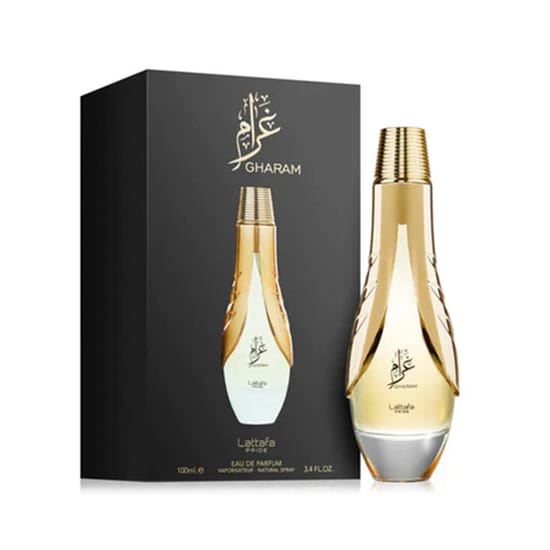 Lattafa Pride Gharam EDP bottle and packaging