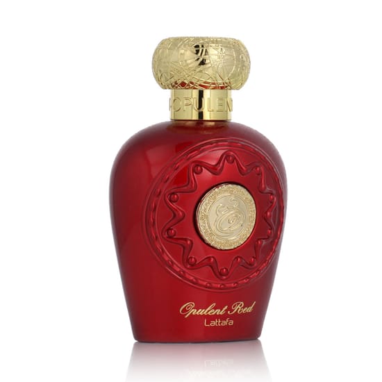 Lattafa Opulent Red EDP pudel lähedalt