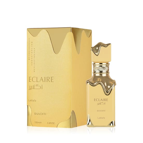 Флакон Lattafa Eclaire Banoffi EDP с элегантным дизайном