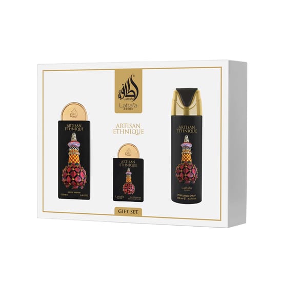 Lattafa pride artisan ethnique – ароматы и дезодорант в одном наборе Набор Lattafa Pride Artisan Ethnique с парфюмом и дезодорантом
