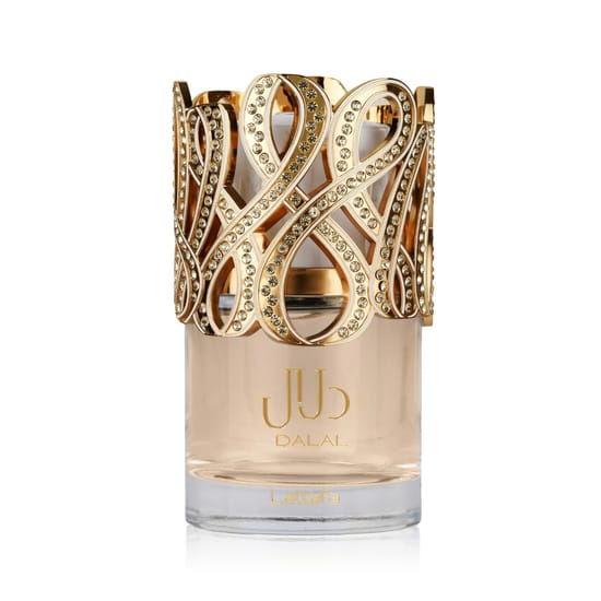 Close-up of Lattafa Dalal EDP bottle