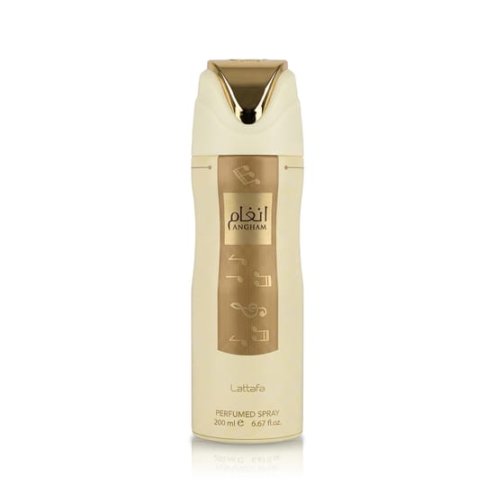 Bottle of Lattafa Angham Deodorant VAPO 200 ml