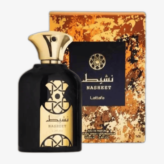 Lattafa Nasheet EDP pudel lähedalt