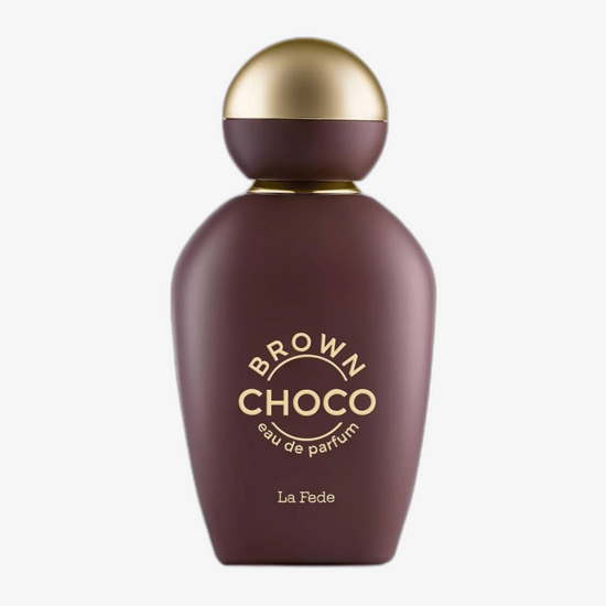 Bottle of La Fede Choco Brown EDP up close