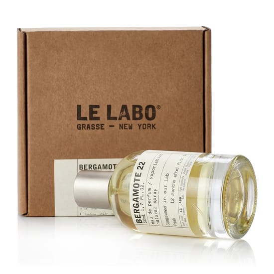 Sophisticated bottle of Le Labo Bergamote 22 EDP