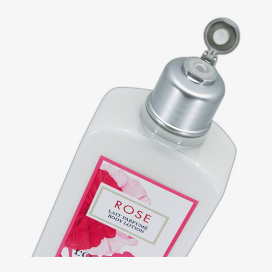 Hydrating body lotion L'Occitane Rose in 250 ml packaging
