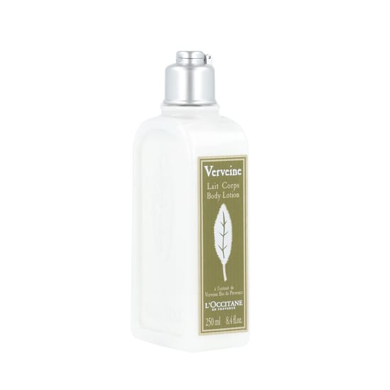 L'occitane verveine lõhnastatud kehakreemi pudeli lähivõte