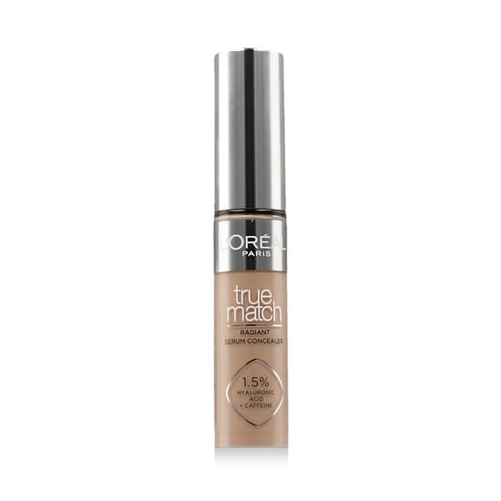 Lähivõte l'oréal paris true match radiant serum concealer (1,5n) pakendist