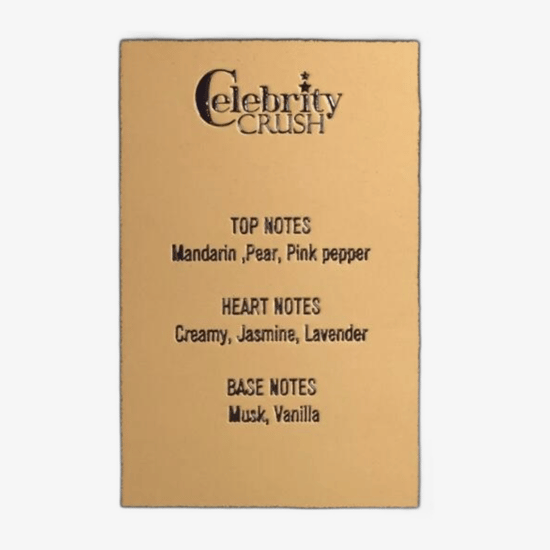 Sophisticated bottle of La Fede Celebrity Crush EDP