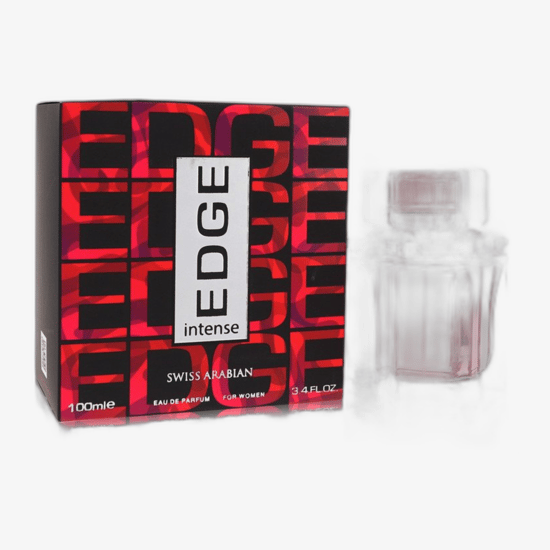 Close-up of La Fede Edge Intense EDP bottle