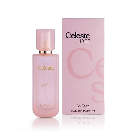 Close-up of La Fede Celeste Joice EDP bottle