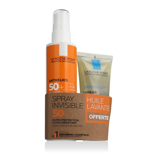 Packaging of La Roche-Posay Anthelios + Lipikar Set La Roche-Posay Anthelios and Lipikar Skin Care Set