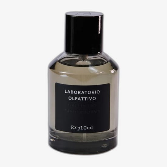 Laboratorio Olfattivo ExpLOud EDP packaging and bottle Laboratorio Olfattivo ExpLOud EDP fragrance bottle in detail