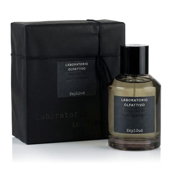 Laboratorio Olfattivo ExpLOud EDP packaging and bottle Laboratorio Olfattivo ExpLOud EDP fragrance bottle in detail
