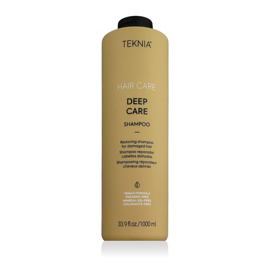 Bottle of Lakme Teknia Deep Care Shampoo 1000 ml