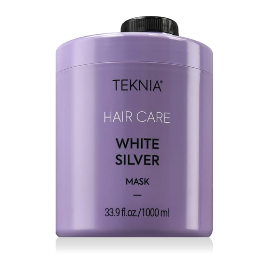 Lakme Teknia White Silver Mask 1000 ml minimalistliku disainiga purk