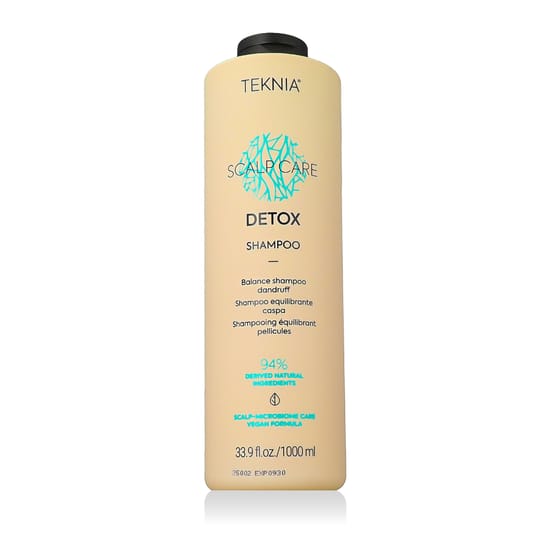 Флакон шампуня Lakme Teknia Scalp Care Detox 1000 мл для ухода за волосами и кожей головы
