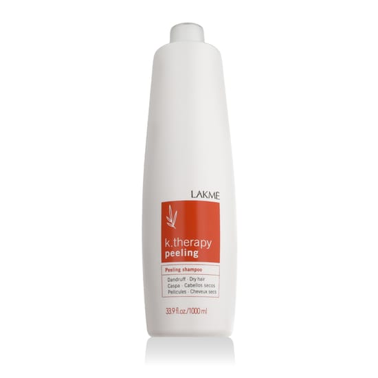 Упаковка шампуня Lakme K.Therapy Peeling для сухих волос Флакон шампуня Lakme K.Therapy Peeling для сухих волос