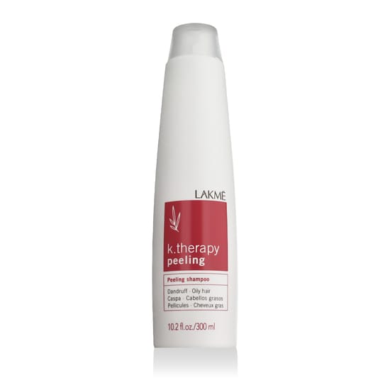 Lakme K.Therapy Peeling Shampoo rasustele juustele pudel
