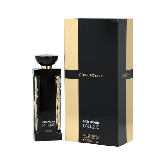 Bottle of Lalique Rose Royale EDP in an elegant design